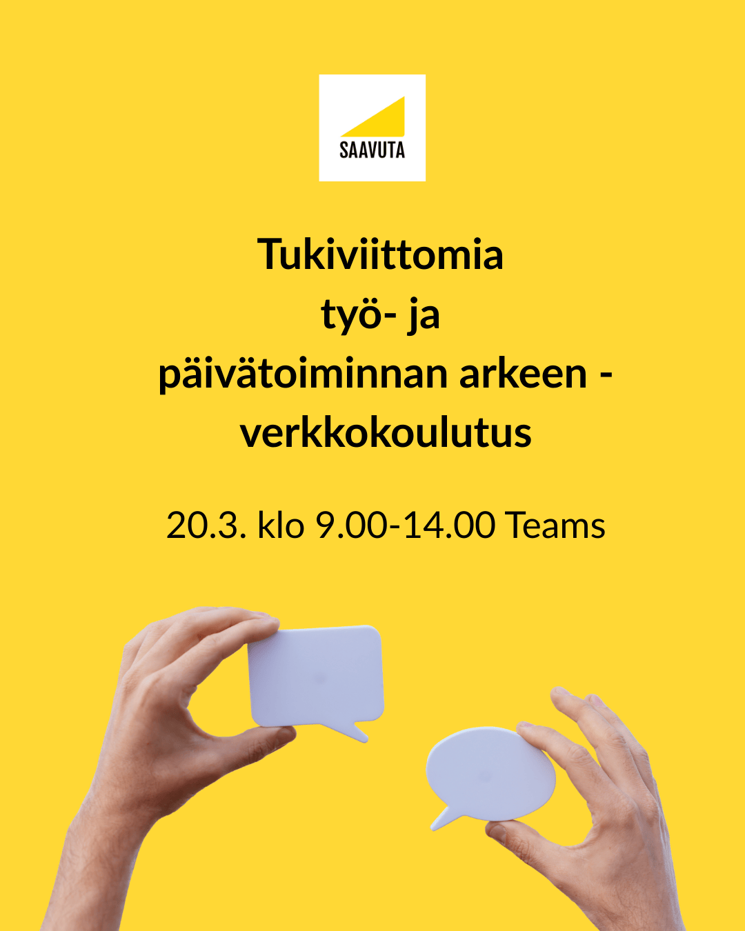 kädet ja puhekuplat